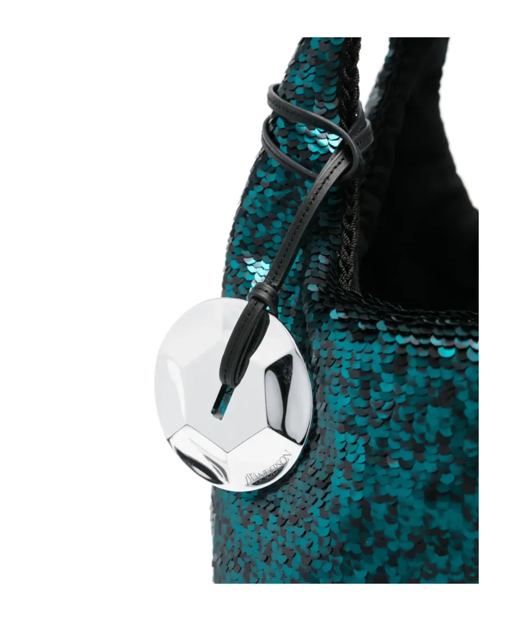 Sequin Embellished Small Tote Bag