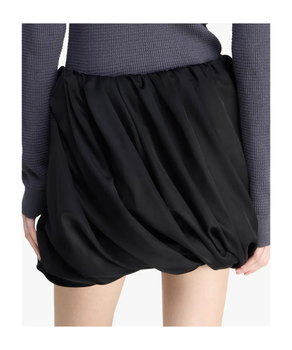 Rolled-Hem Mini Skirt