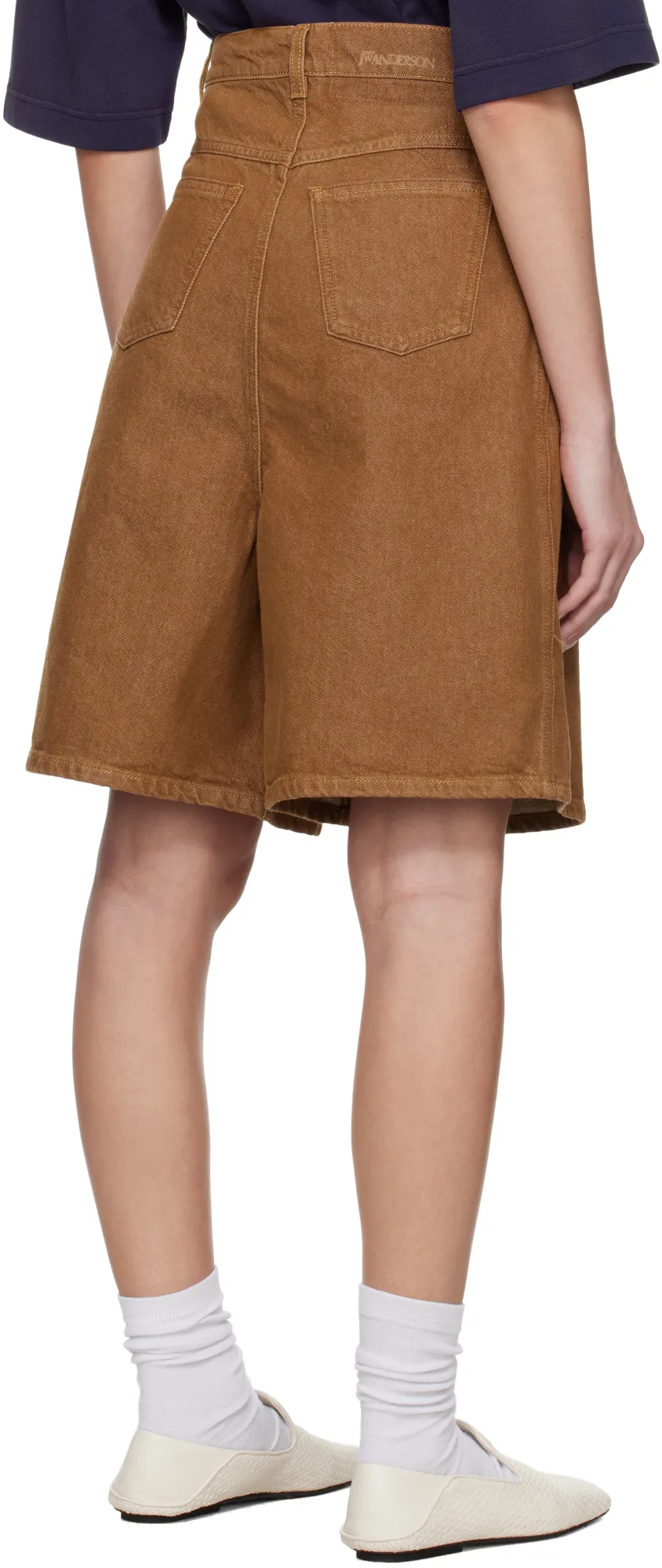 Aged Denim Shorts
