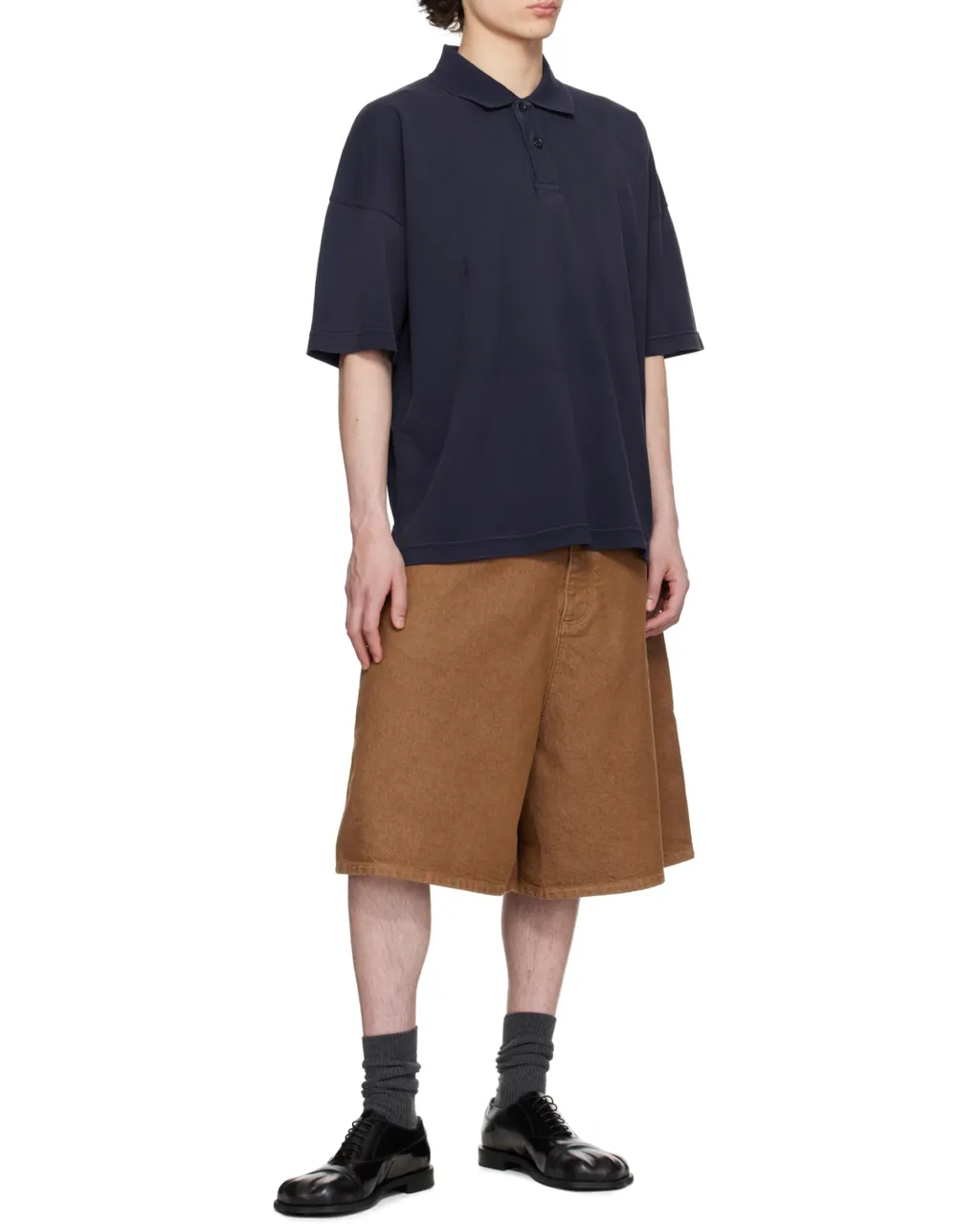 Aged Denim Shorts