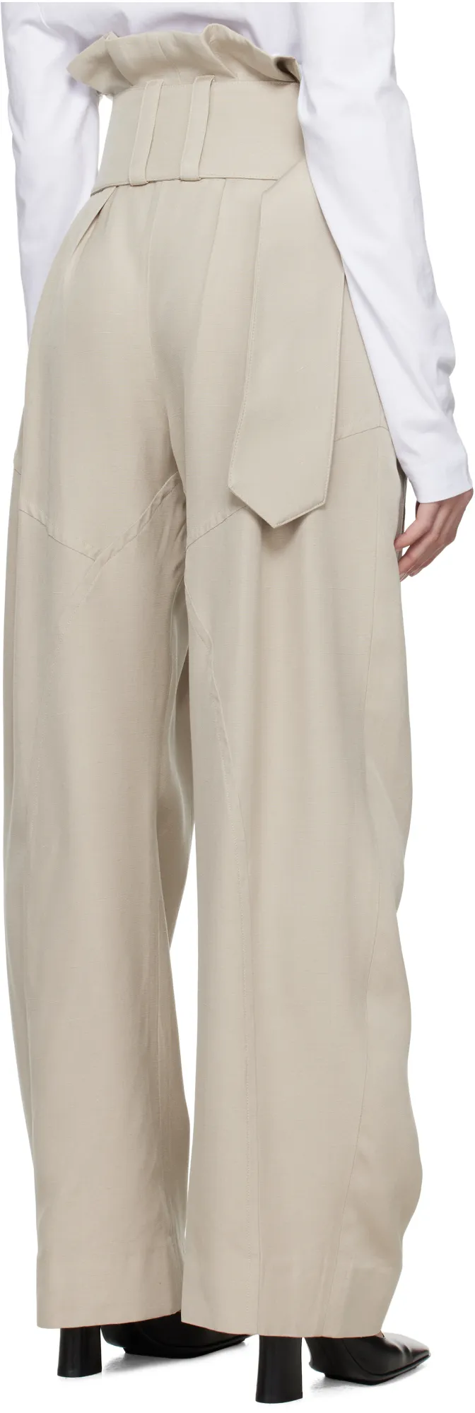Gathered Waist D-Ring Trousers