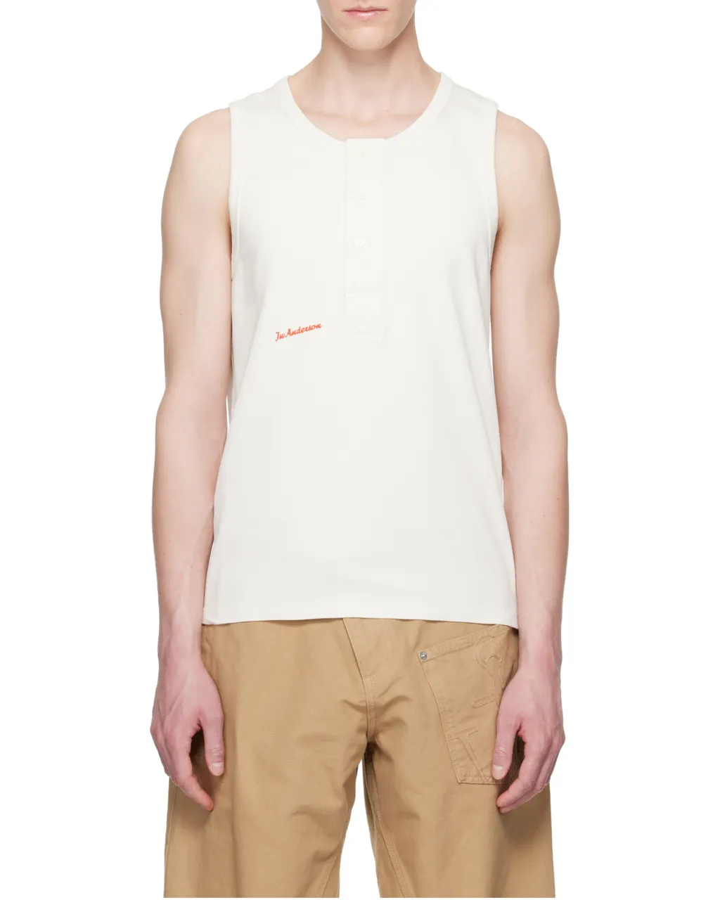 Logo Embroidered Tank Top