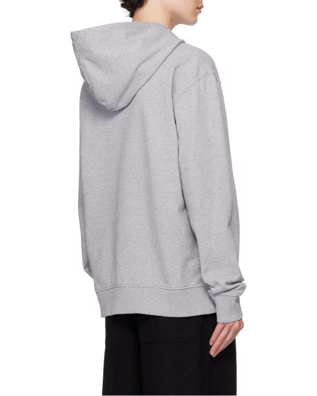 Logo Embroidered Drawstring Hoodie