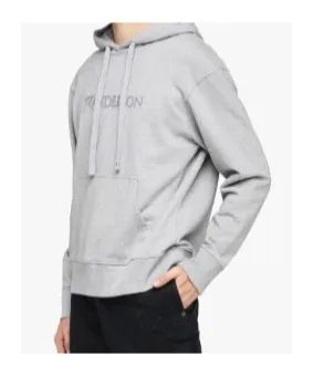 Logo Embroidered Drawstring Hoodie