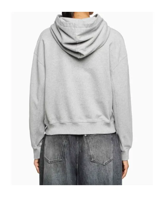 Anchor Logo Cropped Hoodie