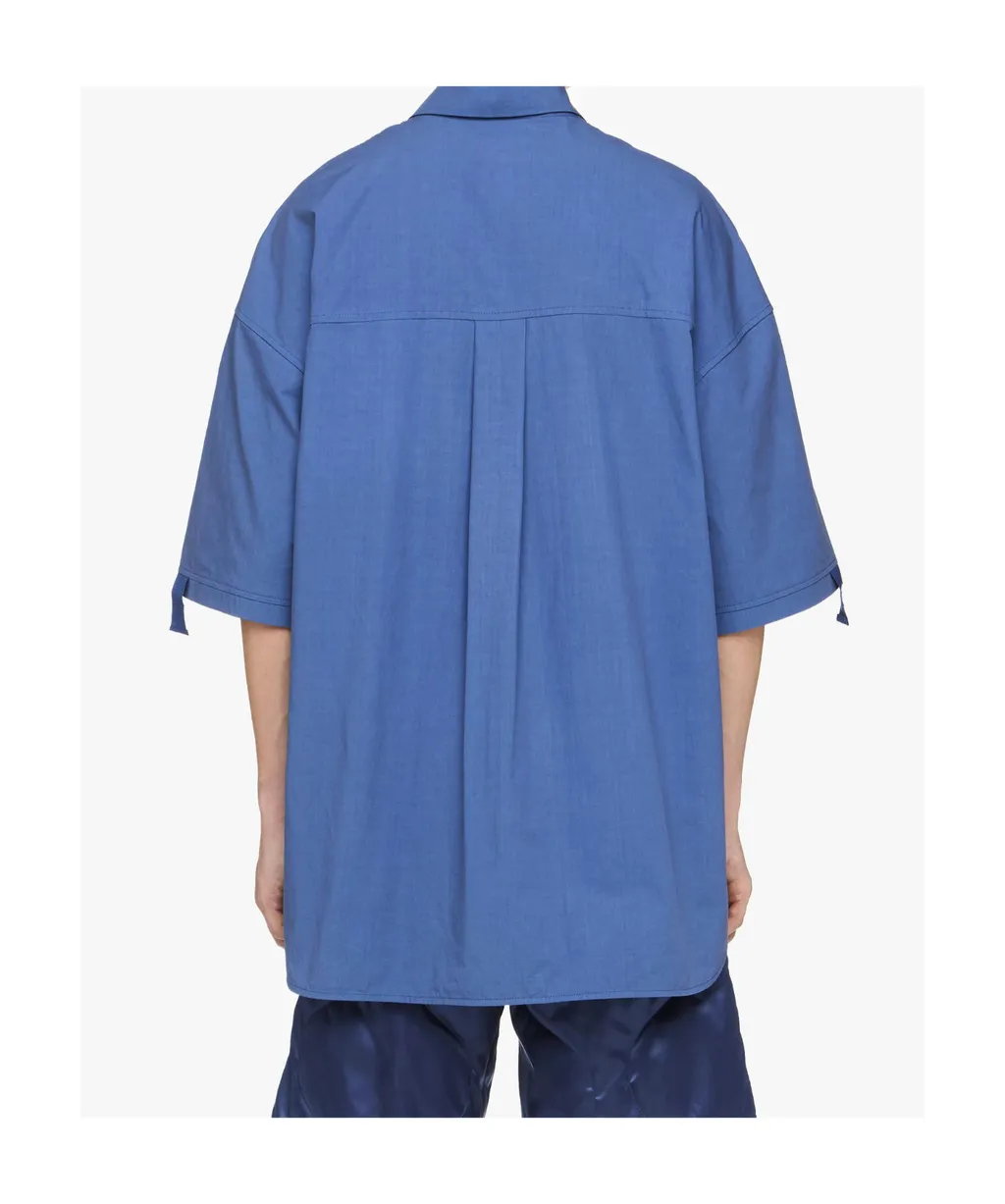 Quilted-Pocket Short-Sleeved Polo Shirt