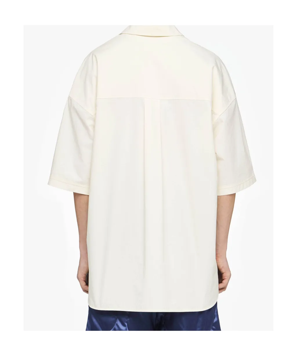 Quilted-Pocket Short-Sleeved Polo Shirt