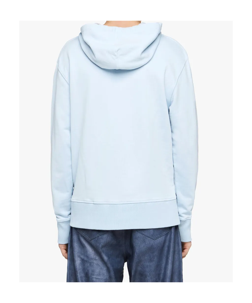 Logo Embroidered Drawstring Hoodie
