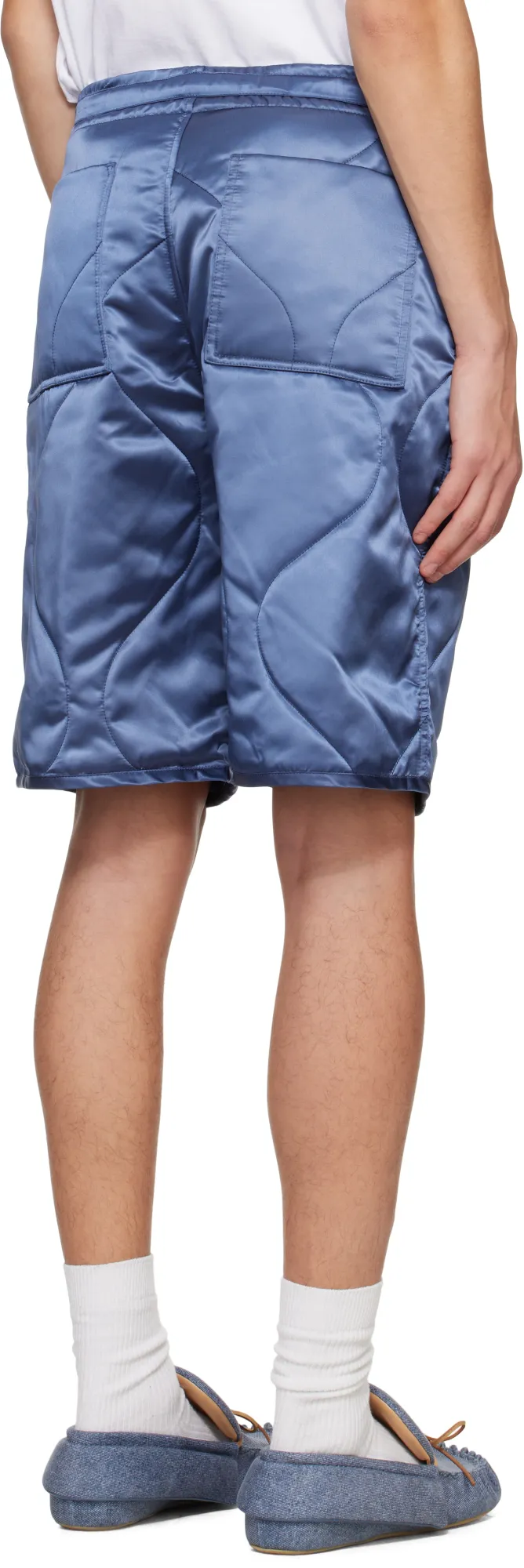 Drawstring Quilted Shorts