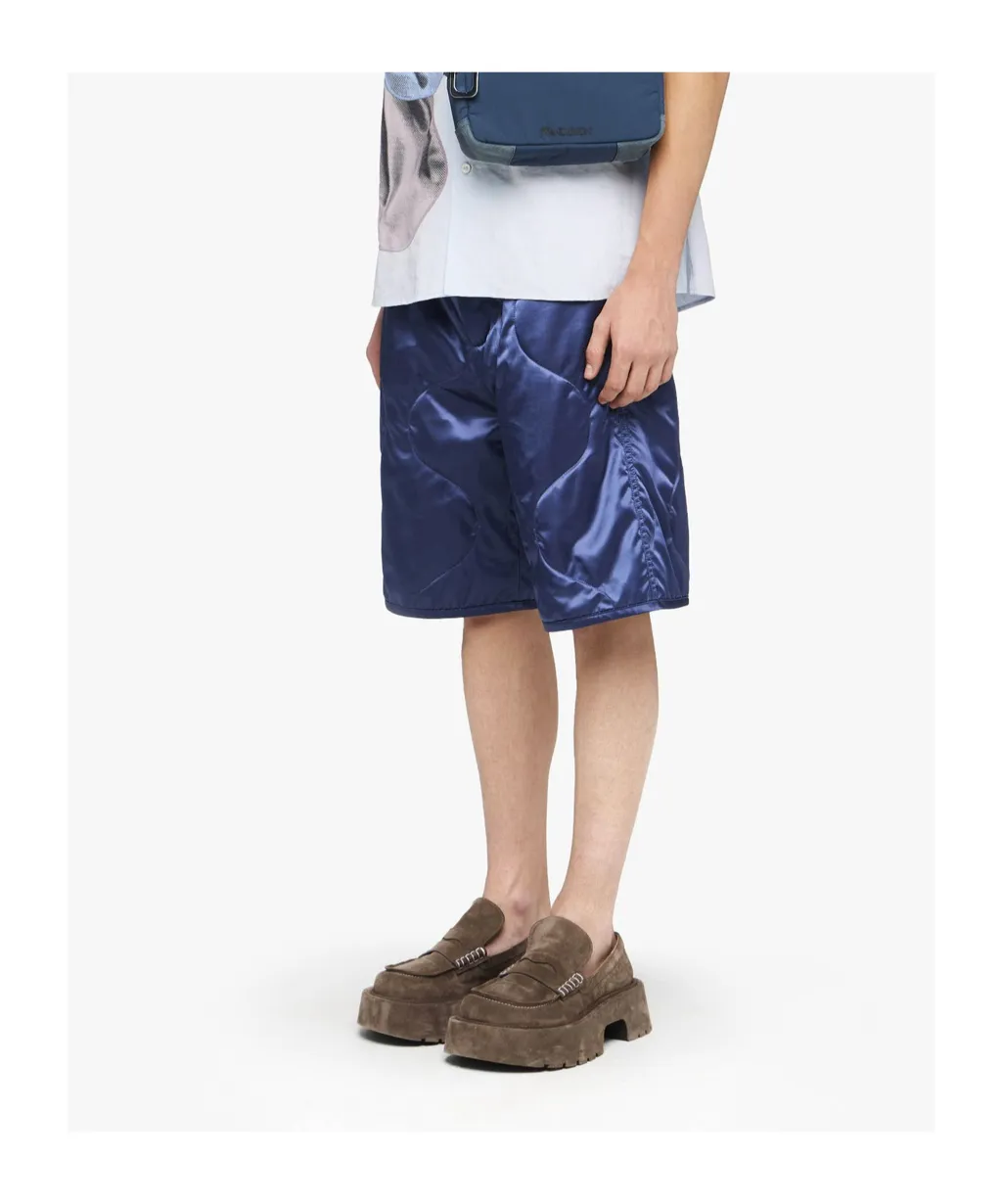 Drawstring Quilted Shorts