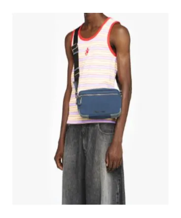 Contrast Trim Striped Vest