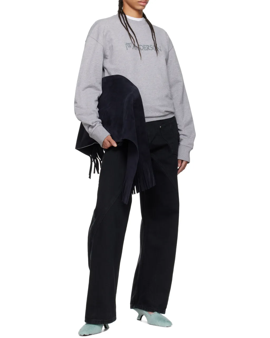 Twisted High Waist Jeans