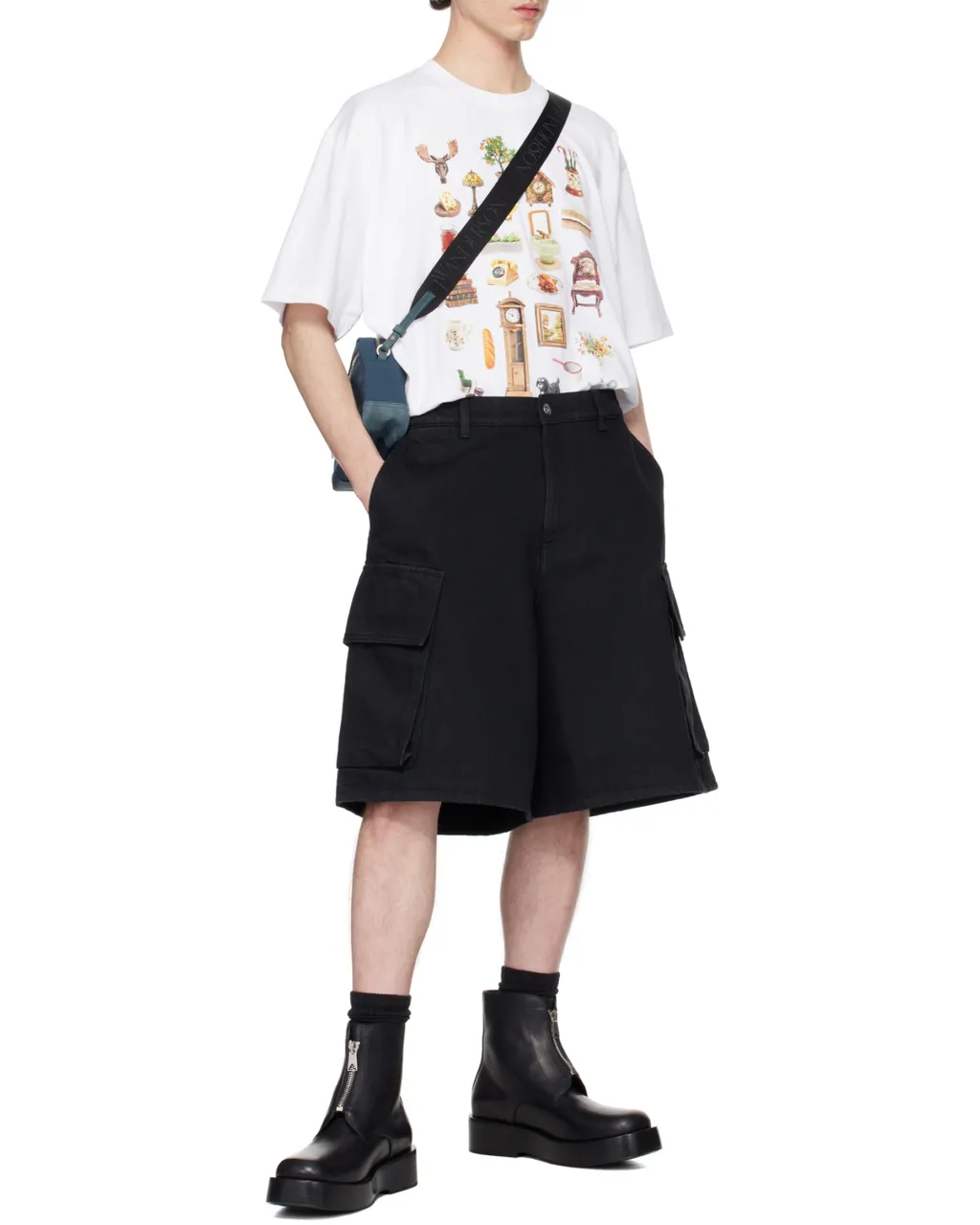Cargo Denim Shorts
