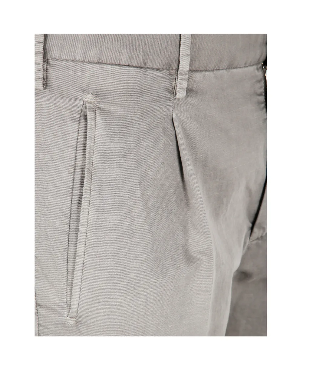 Cotton Straight Trousers