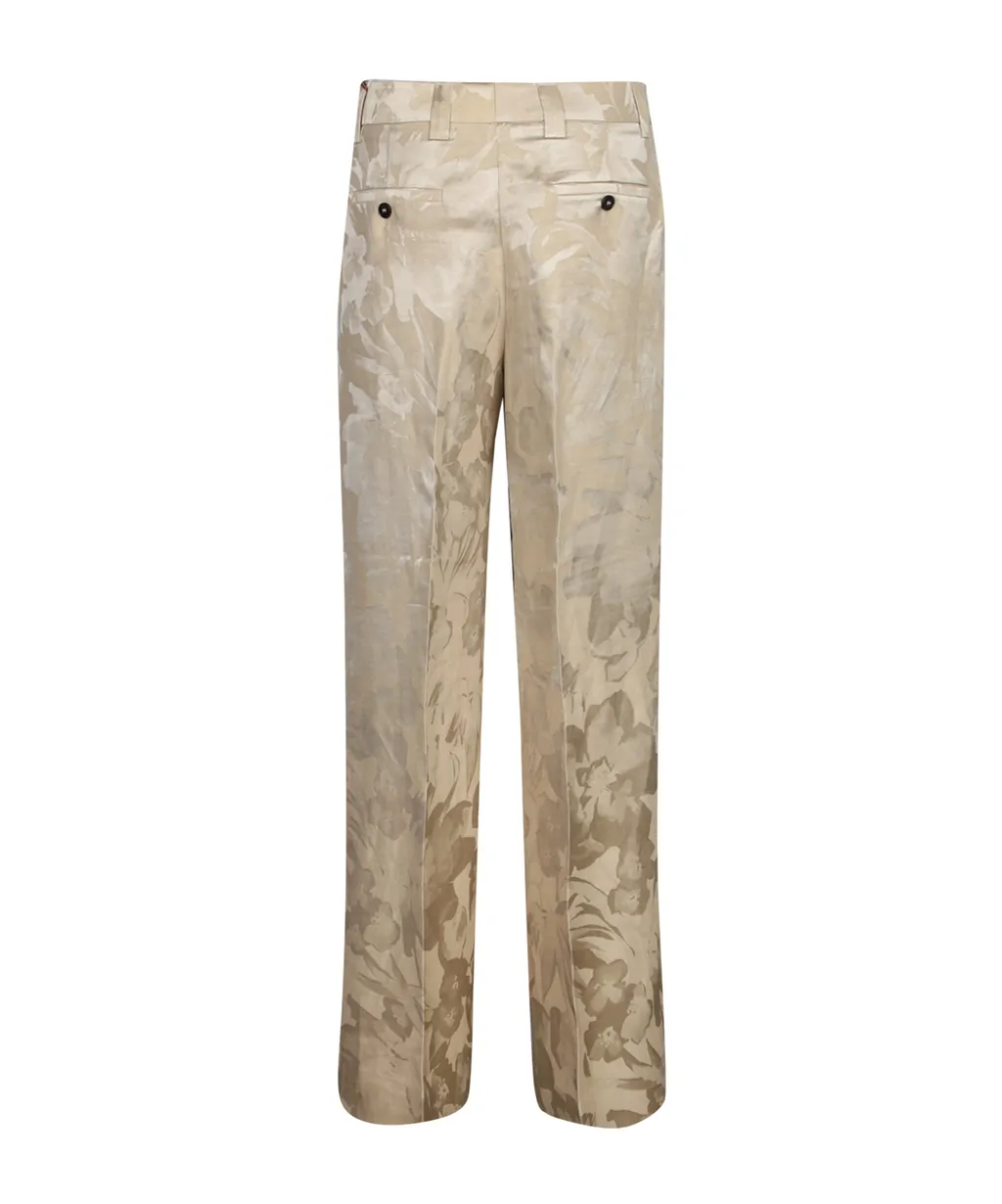 Neera Floral Jacquard Pants