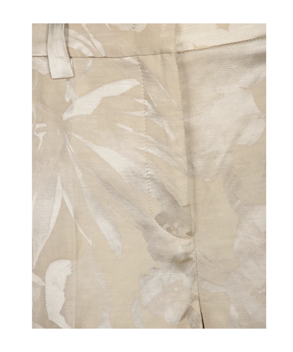 Neera Floral Jacquard Pants