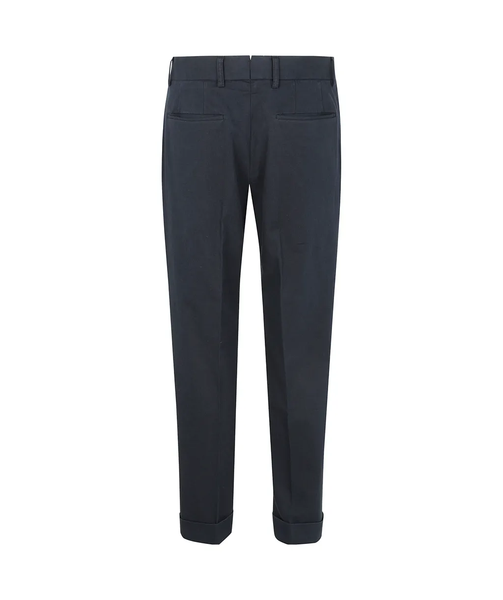 Cotton Straight-Leg Trousers