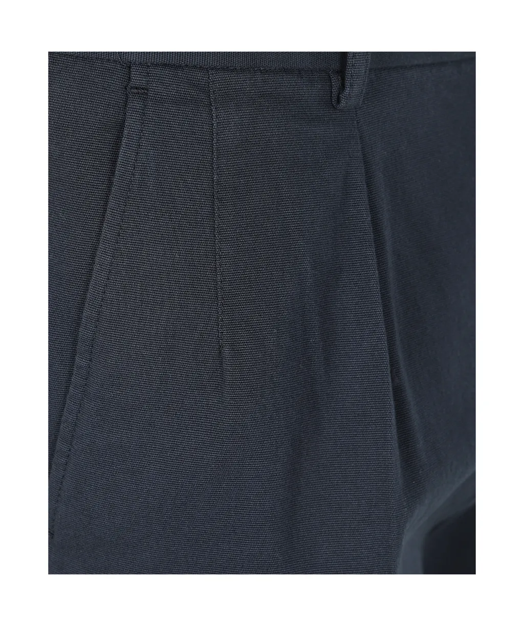 Cotton Straight-Leg Trousers