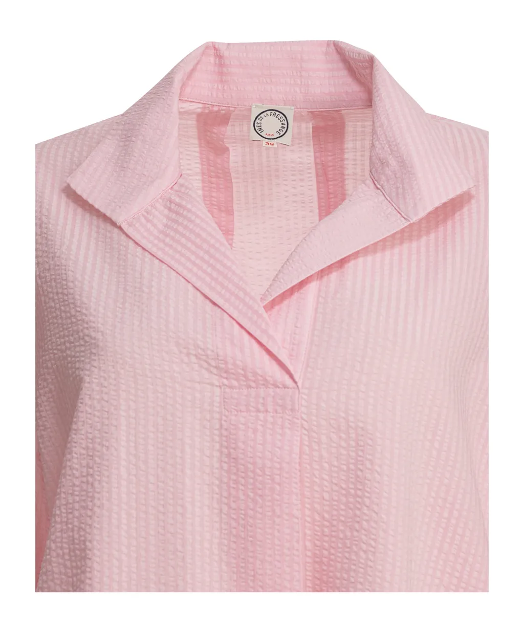 Textured Long Sleeve Top