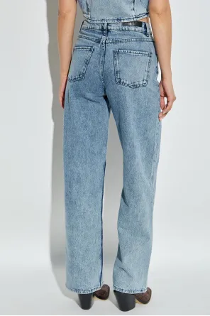Embroidered Cotton Jeans