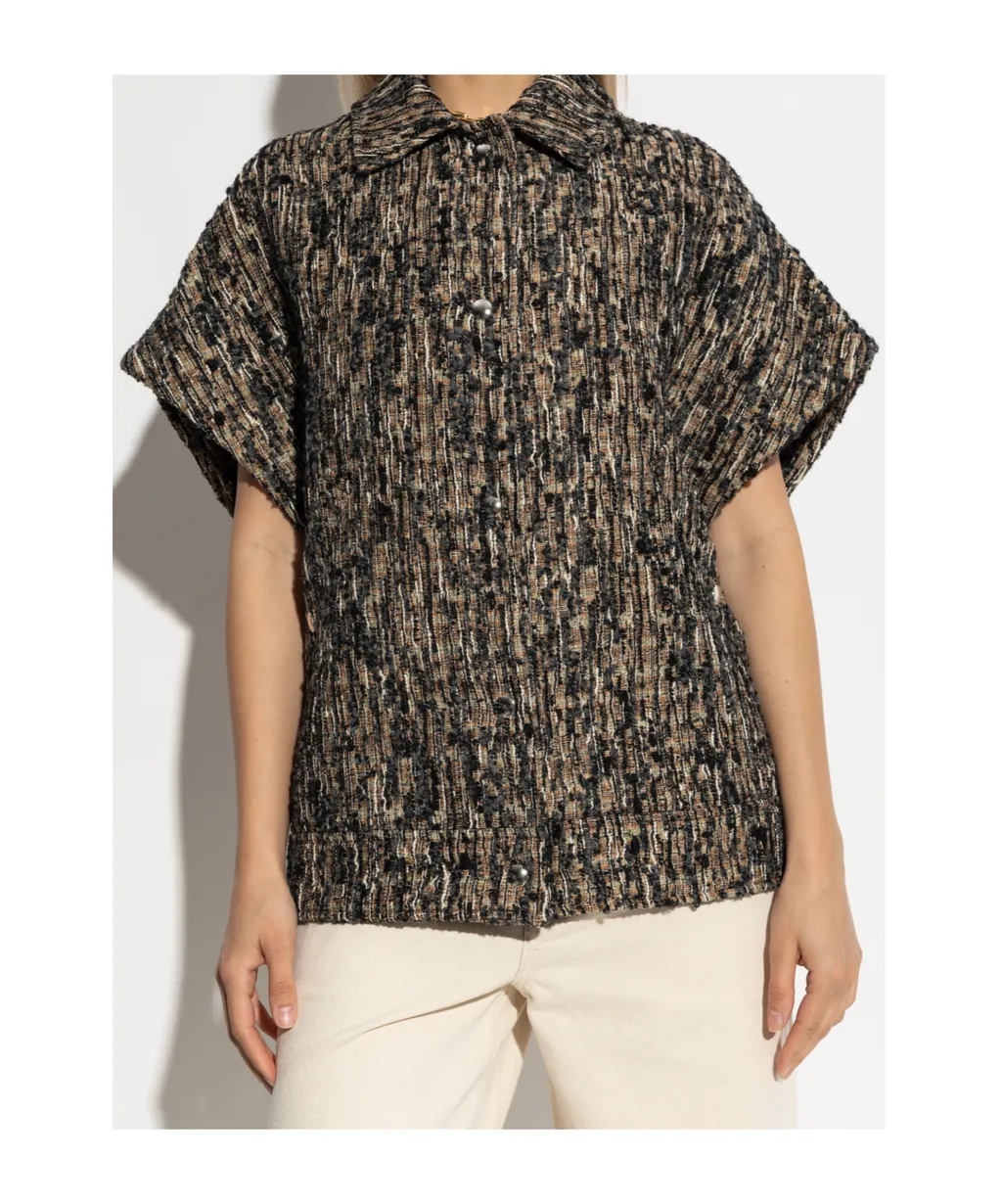 Caliopa Tweed Short-Sleeved Jacket