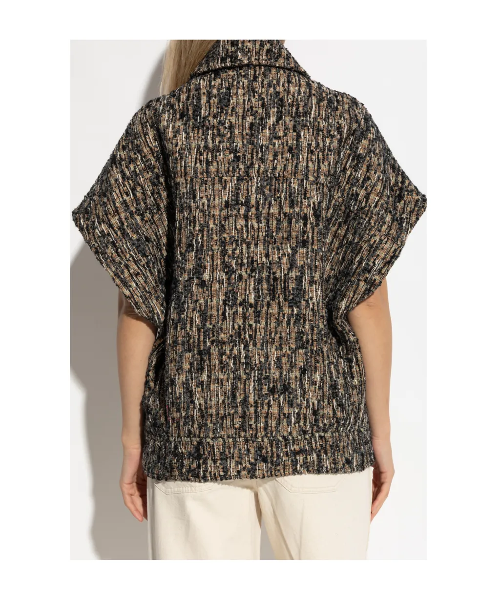 Caliopa Tweed Short-Sleeved Jacket