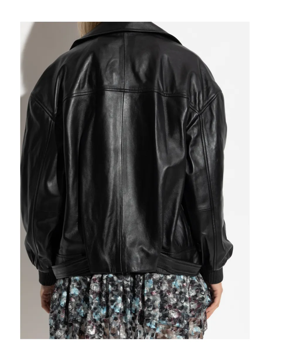 Long Sleeve Leather Jacket