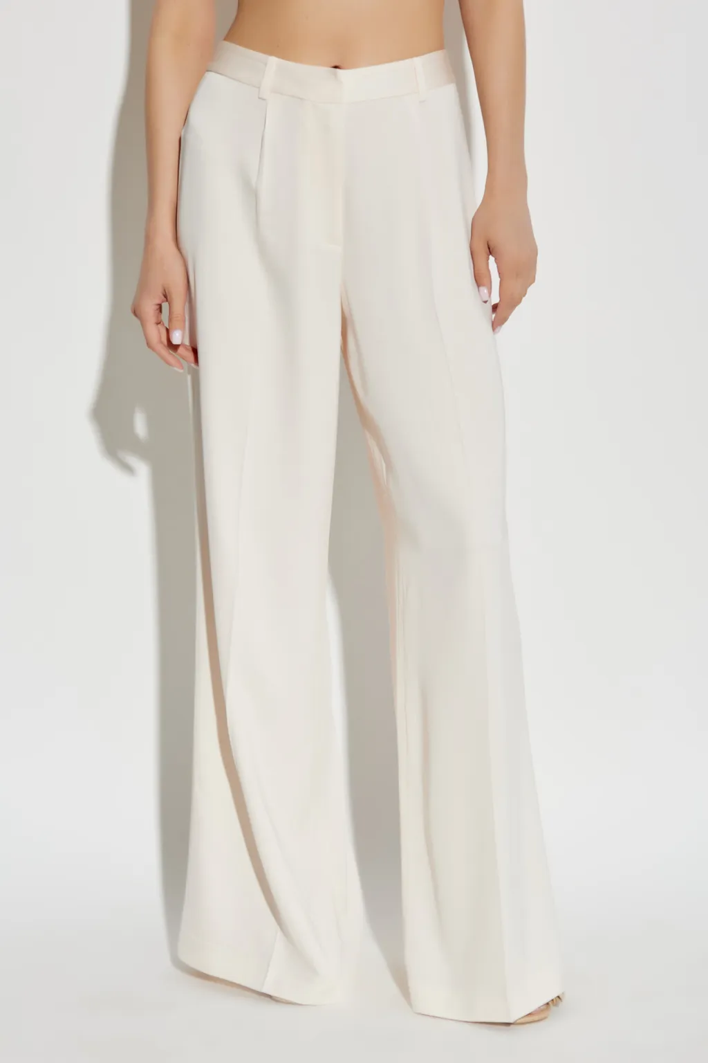 Satin-Finish Trousers