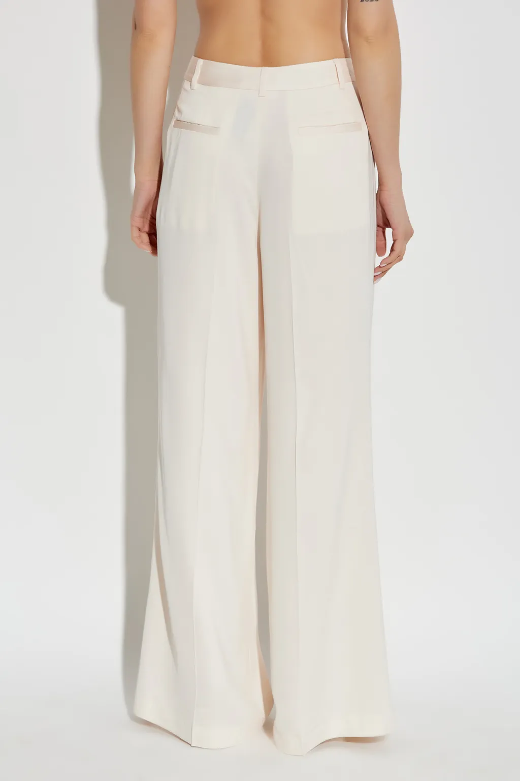 Satin-Finish Trousers