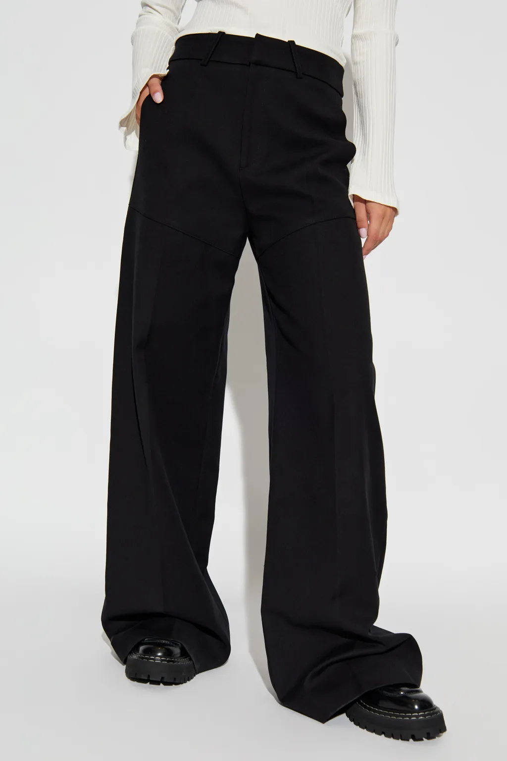 Wide-Leg Casual Pants