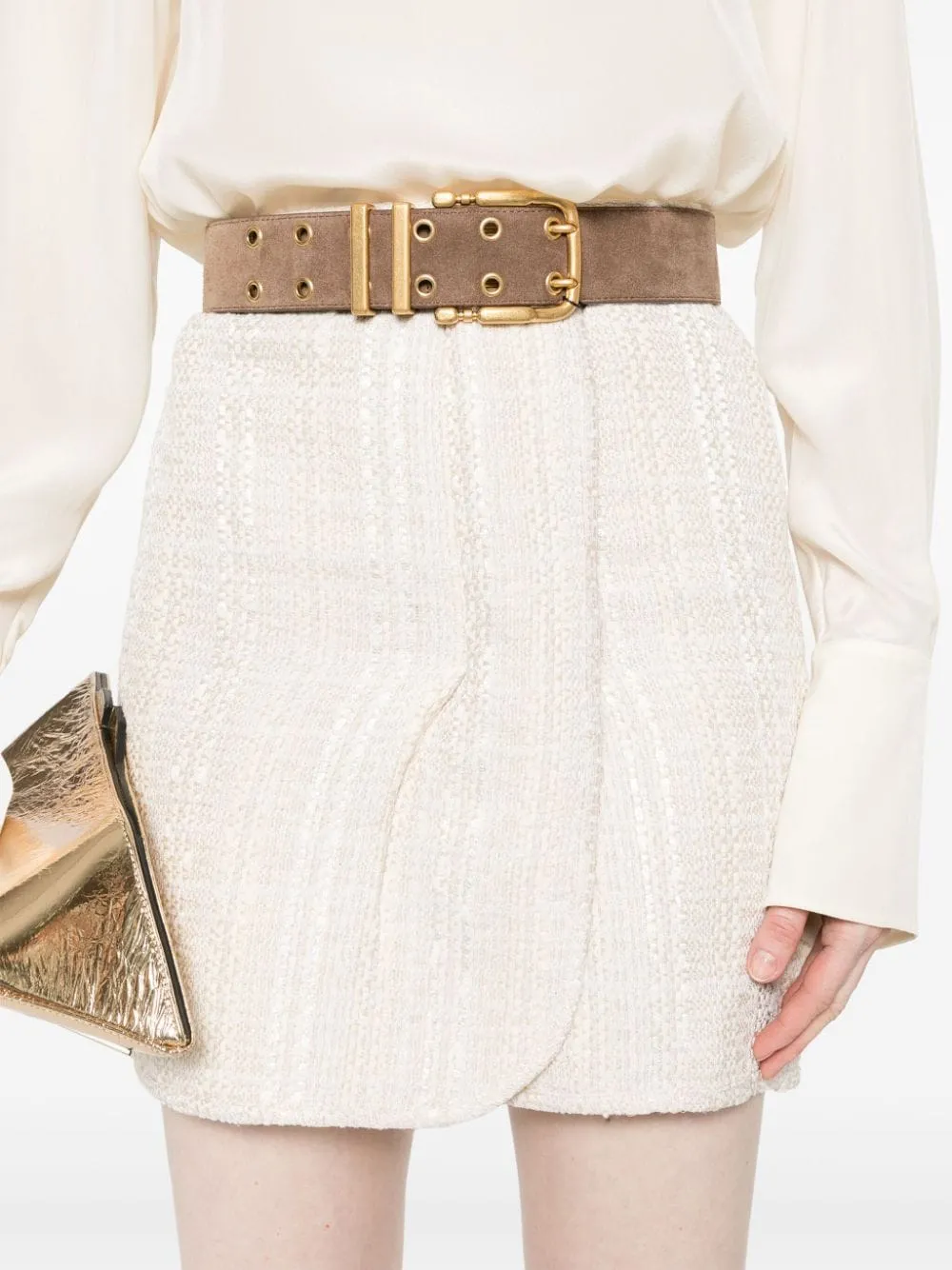 Bouclé Design Mini Skirt
