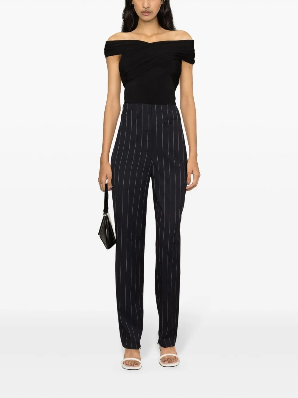 Striped Tapered Pants
