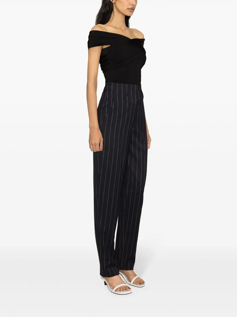 Striped Tapered Pants