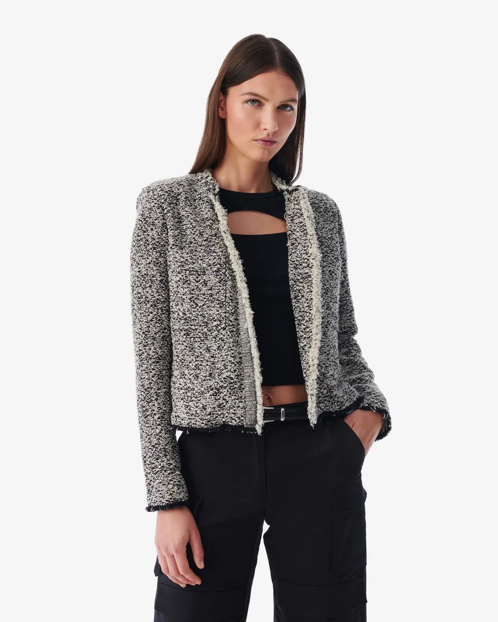 Hazela Open-Front Jacket