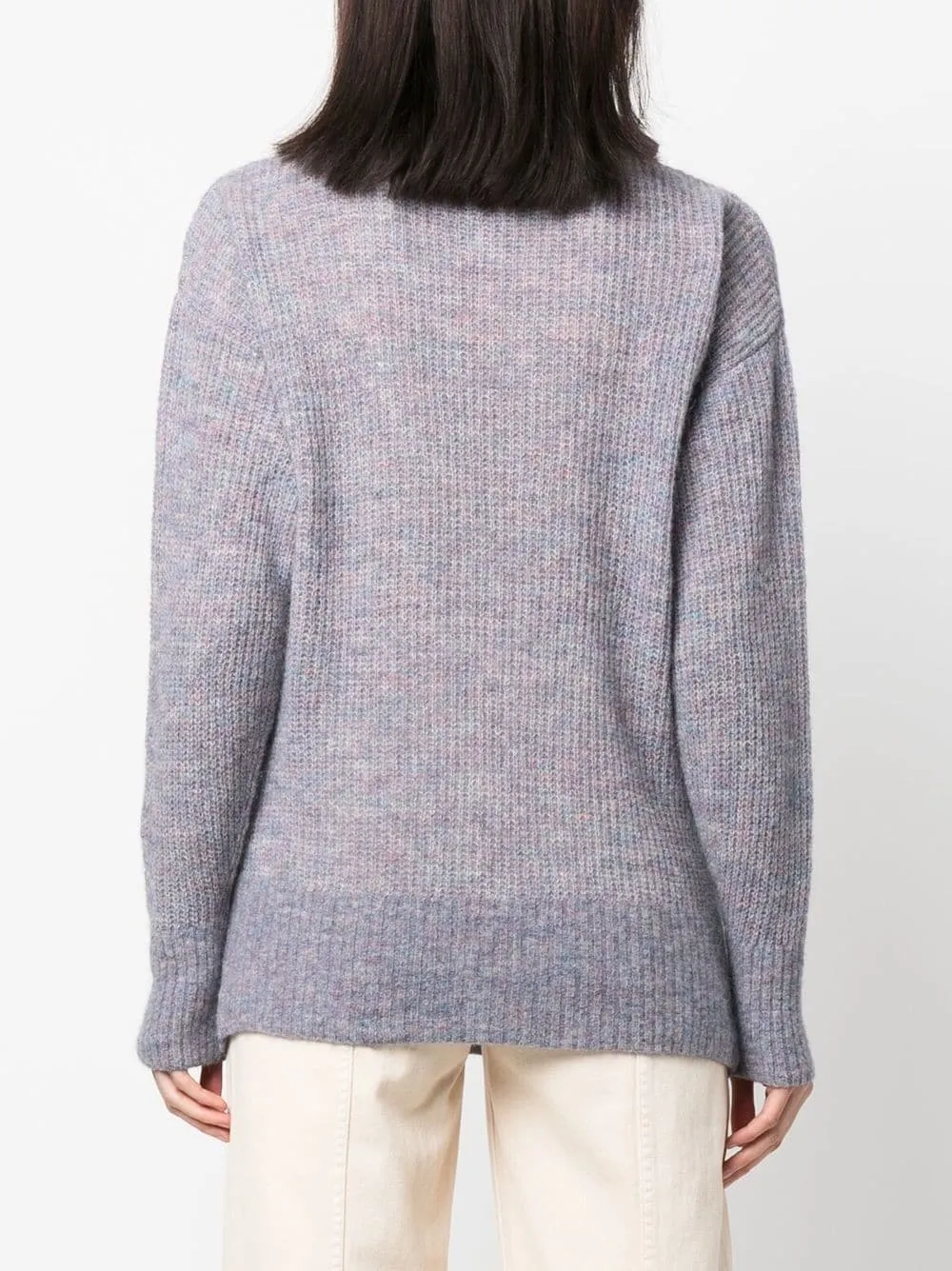 High-Neck Knitted Sweater