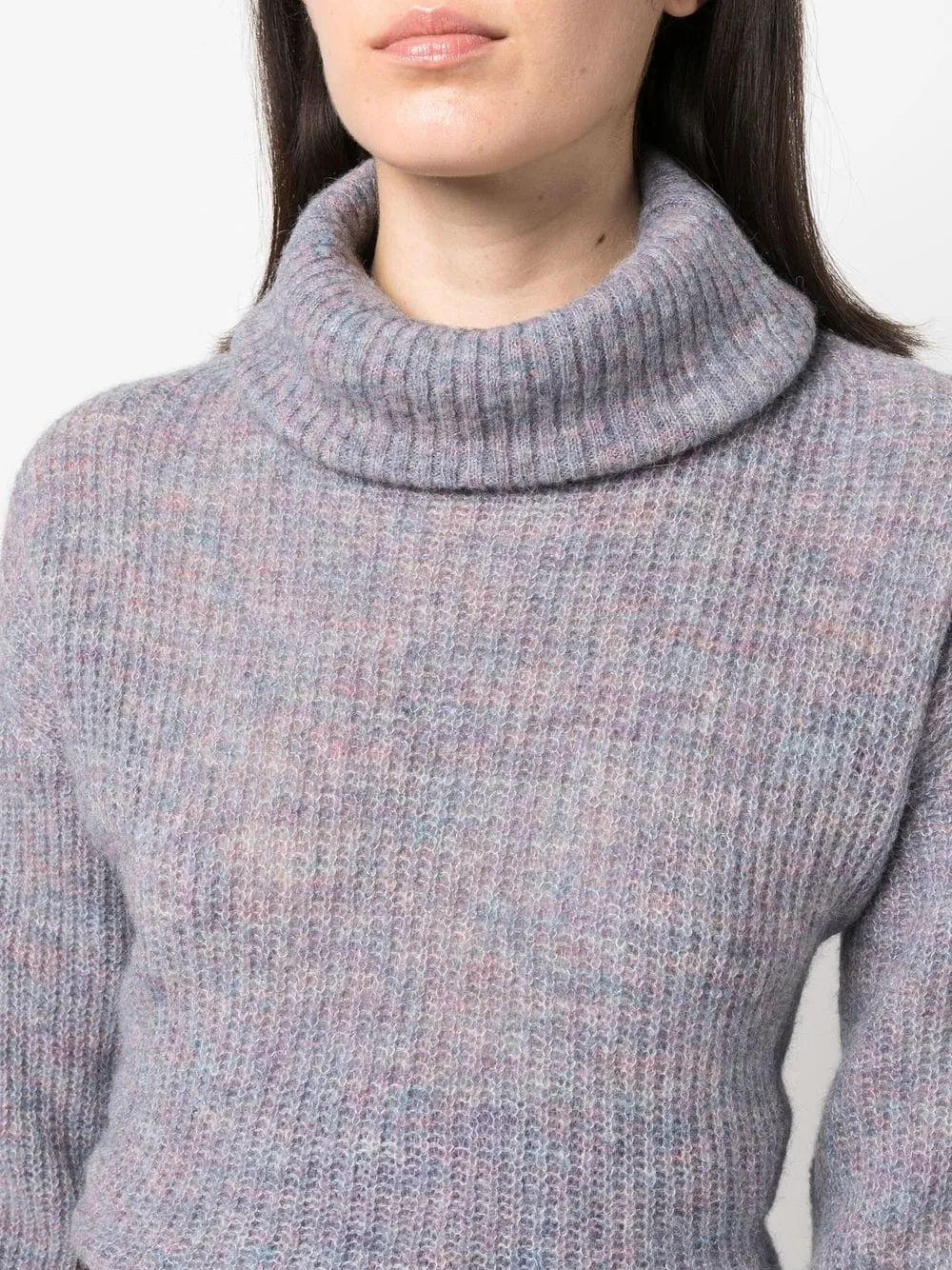 High-Neck Knitted Sweater