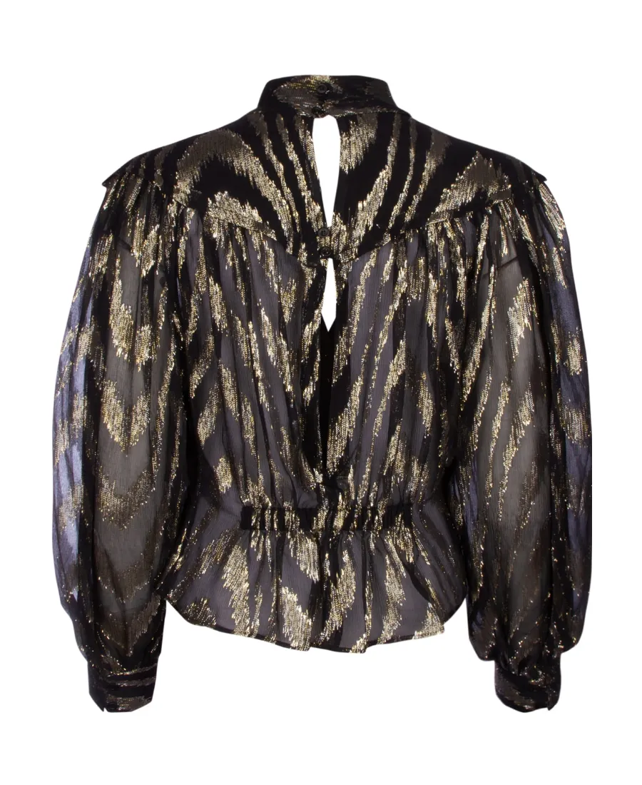 Digging Collar Design Blouse