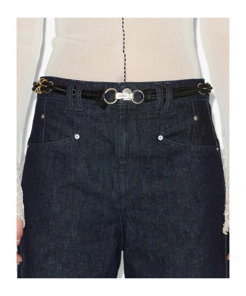 Mina Braided Leather Belt