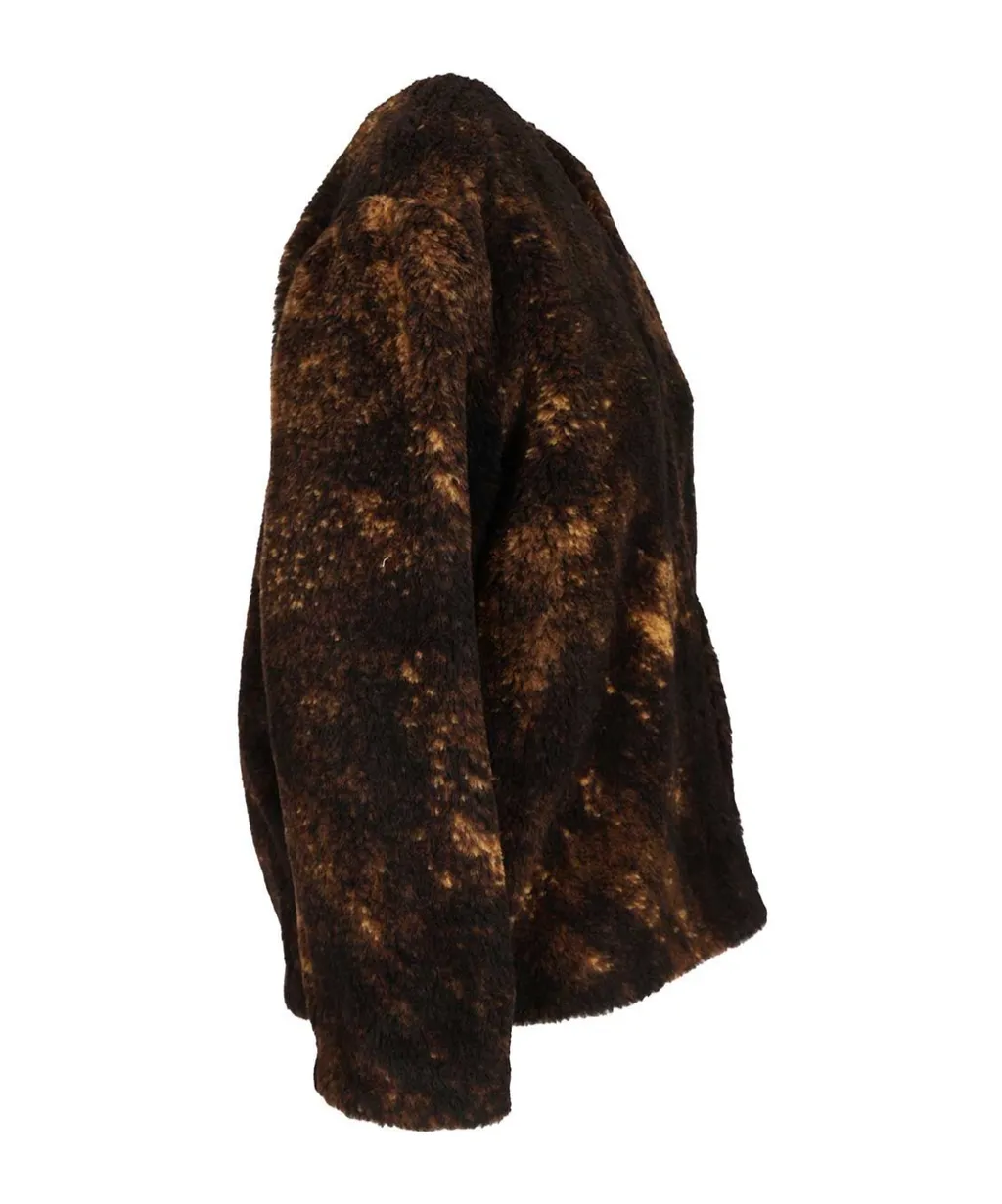 Agnela-Gd Patina Furry Coat
