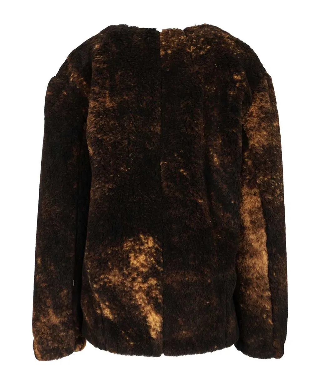 Agnela-Gd Patina Furry Coat