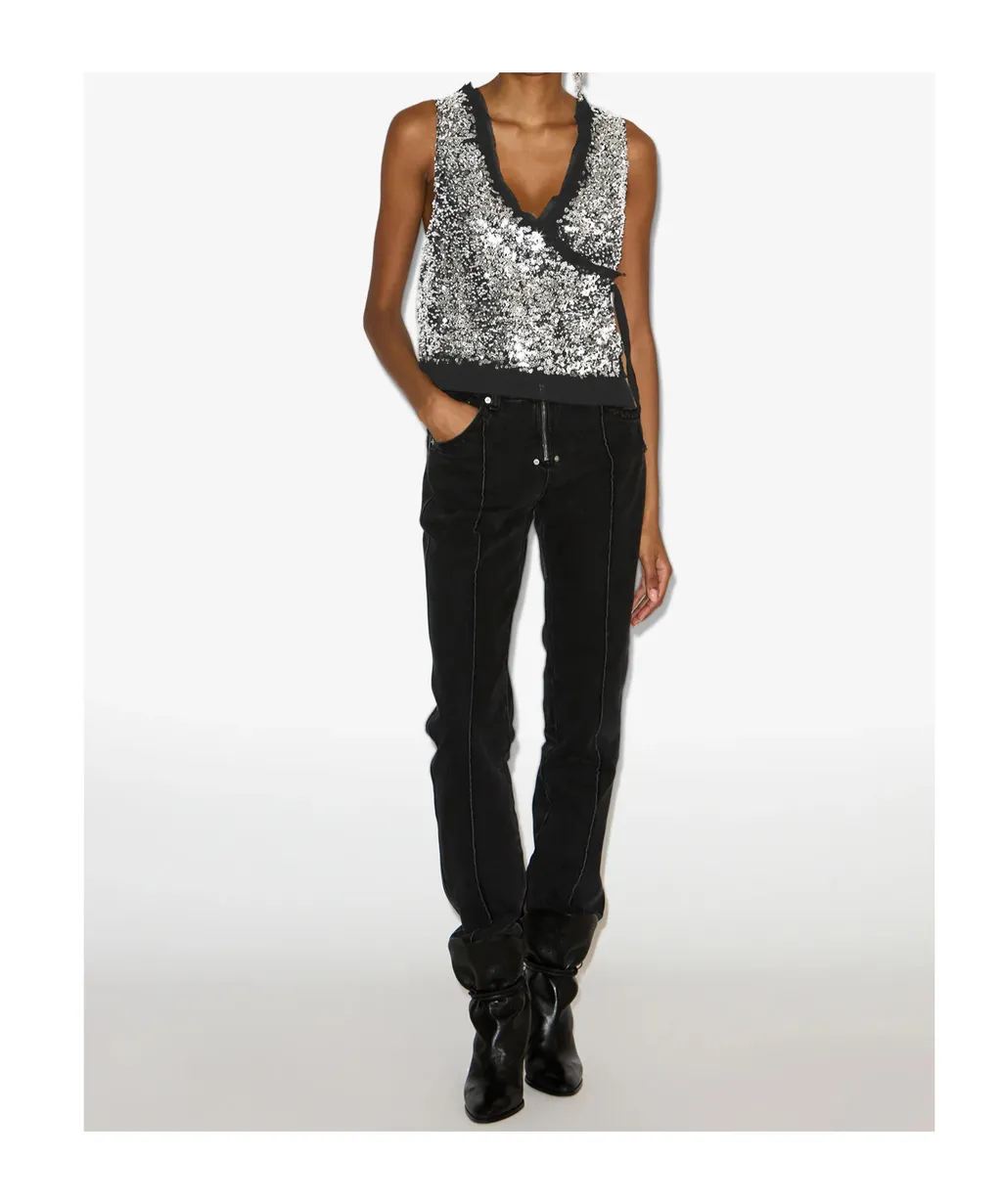 Tahina Sequined Vest