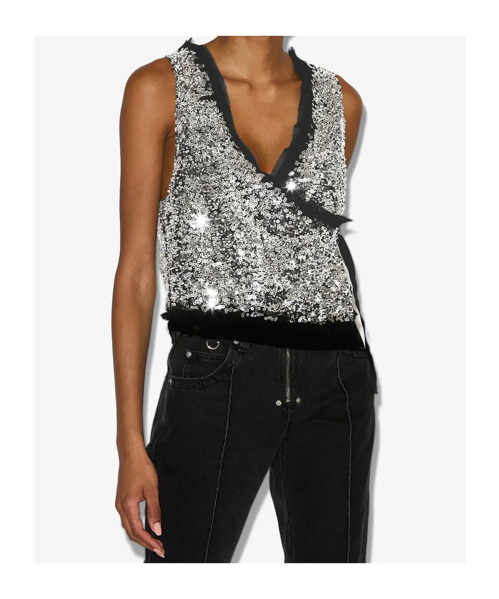 Tahina Sequined Vest