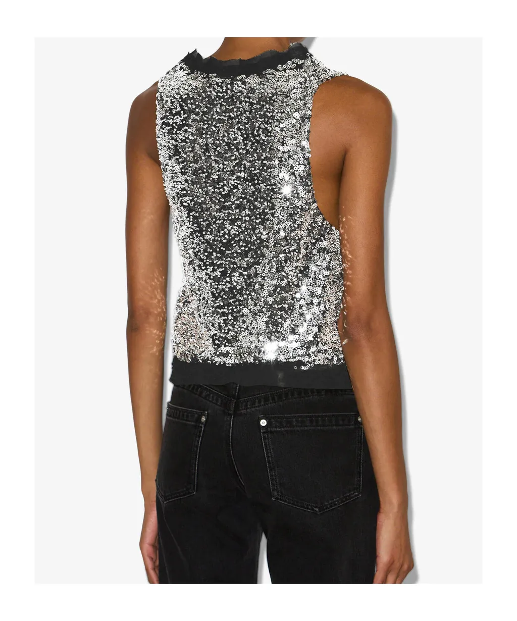 Tahina Sequined Vest