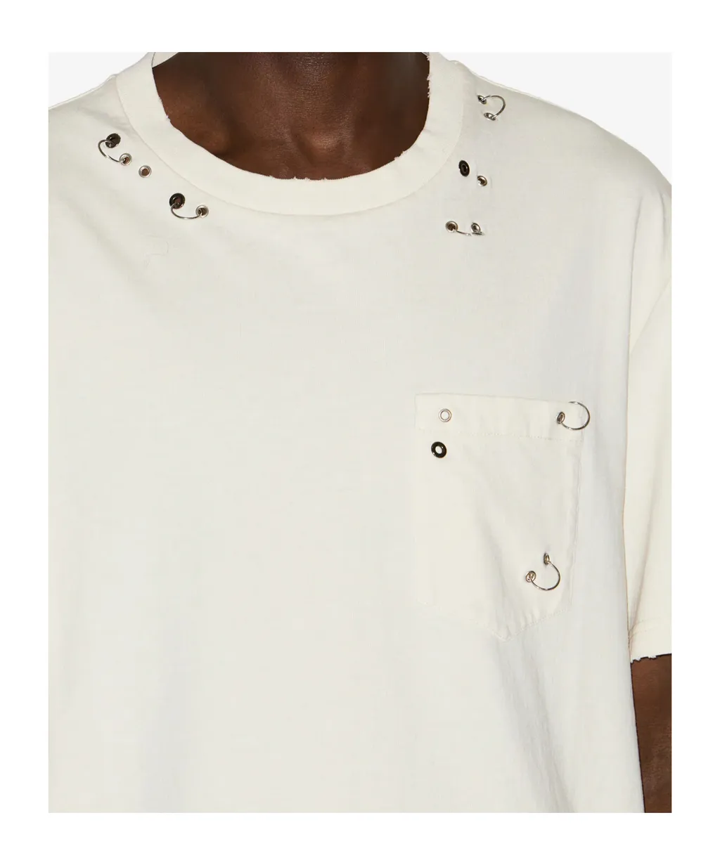 Yezra Eyelet Detailed T-Shirt