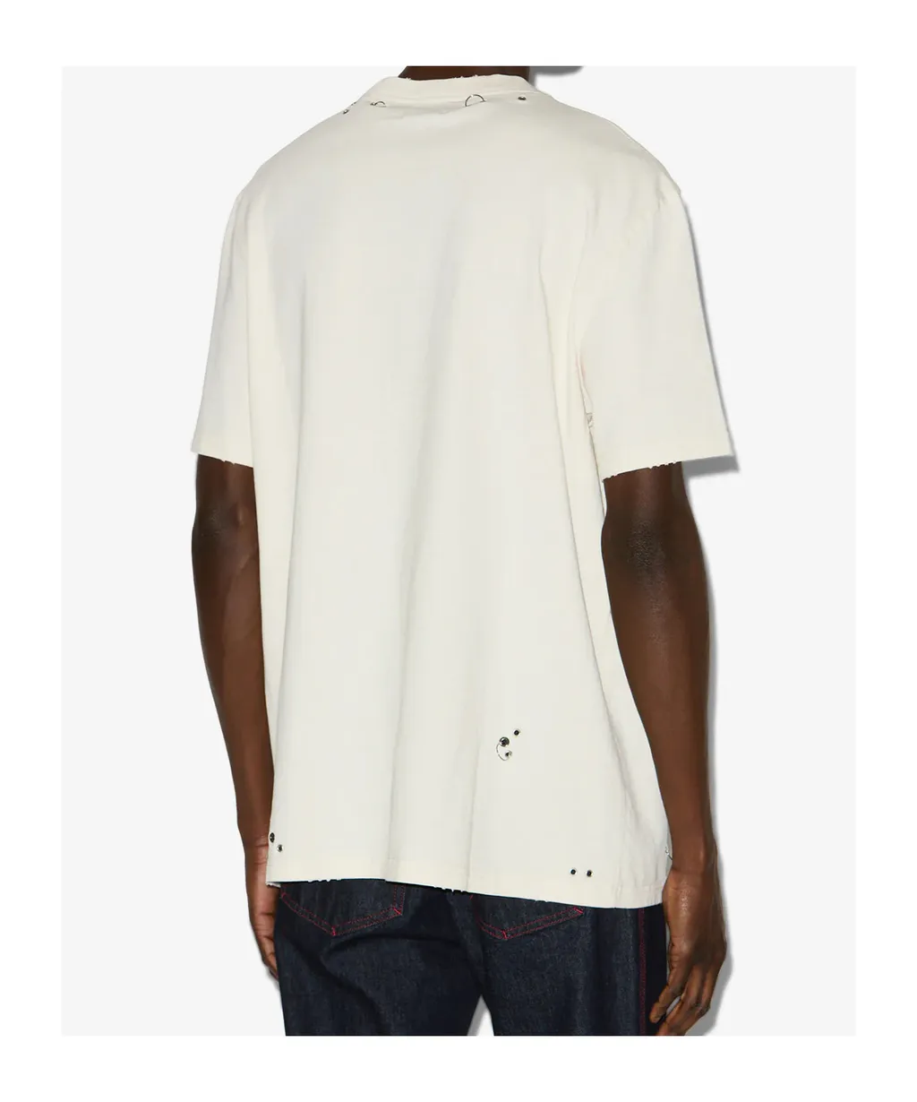 Yezra Eyelet Detailed T-Shirt