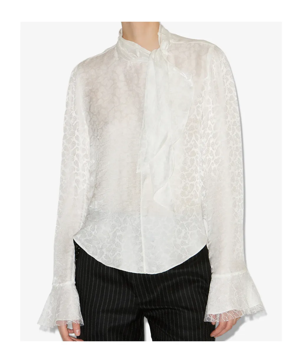 Raphaella High-Neck Blouse