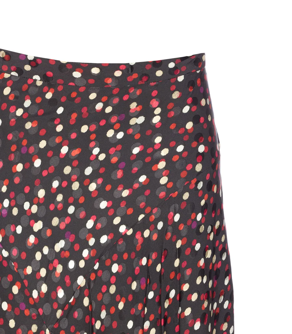 Polka-Dot Printed Skirt