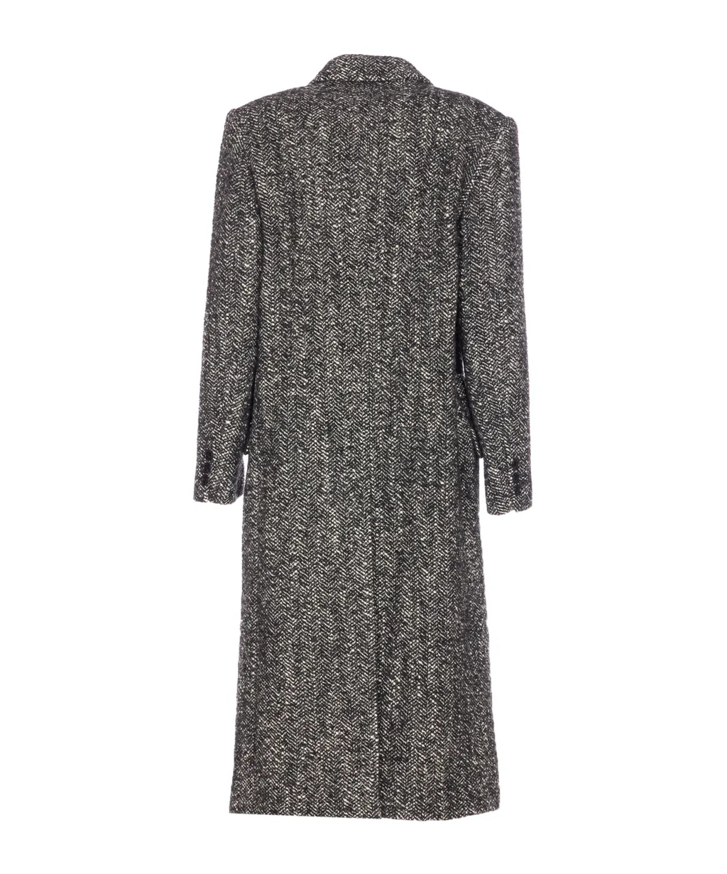Double Breasted Belted Coat