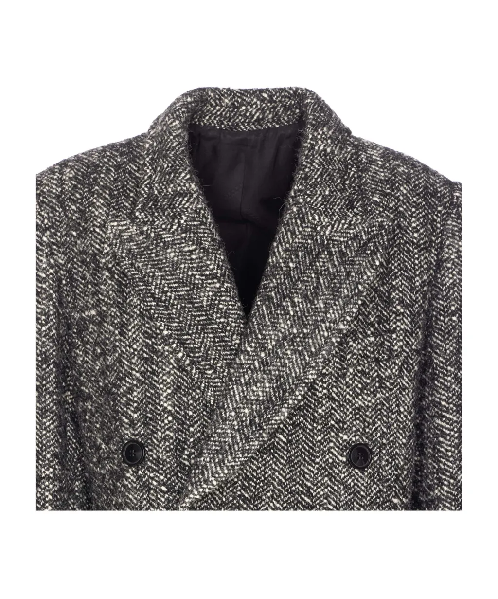 Double Breasted Belted Coat
