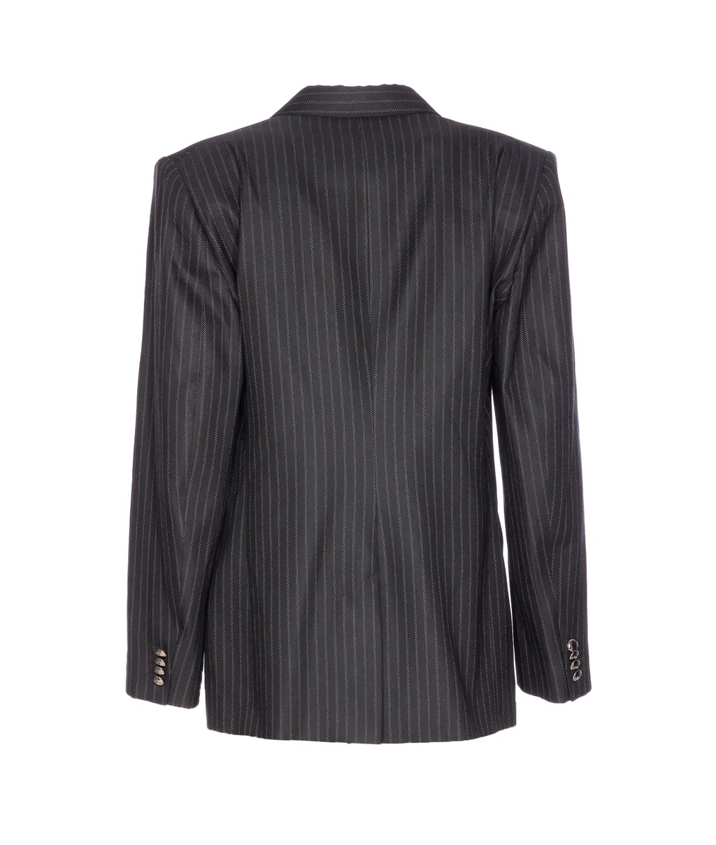 Double Breasted Striped Jacket